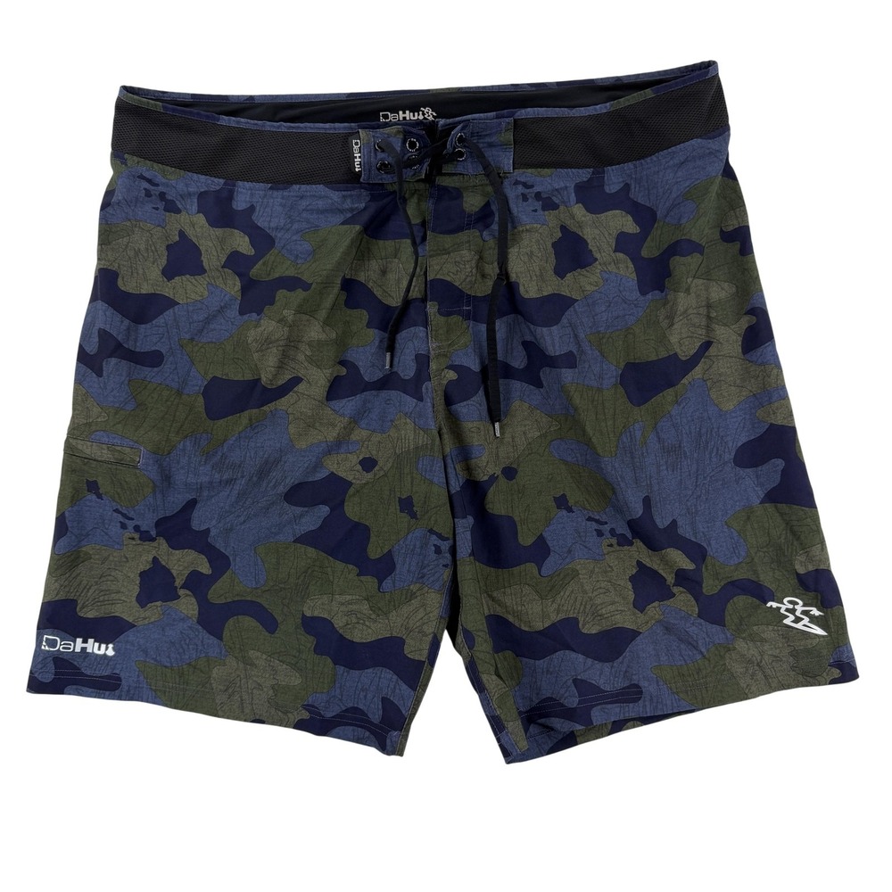 DaHui Board Shorts Mens 42 Multicolor Camo Surf Swim Trunks Quick Dry